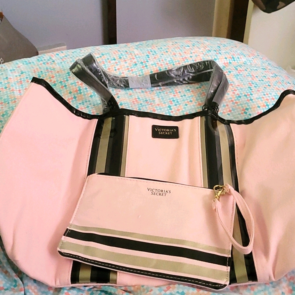 Victoria secret tote bag with wallet